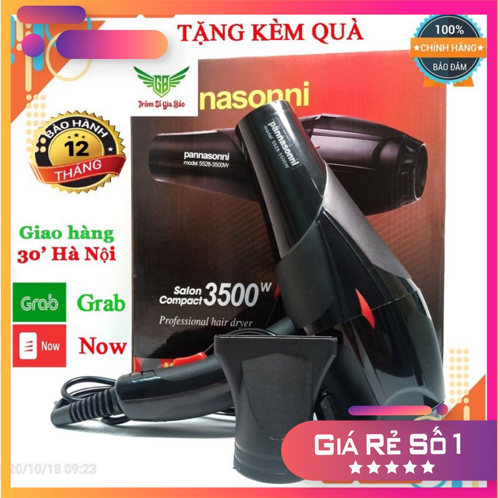 Máy Sấy Tóc 2 Chiều 3500W Mạnh Mẽ,Công Nghệ Nano Bảo Vệ Tóc nhanh khô