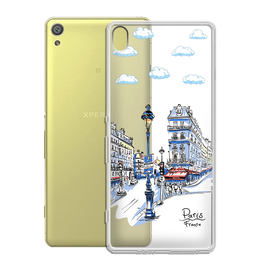 [FREESHIP ĐƠN 50K] Ốp lưng Sony Xperia XA in nổi họa tiết phong cảnh Paris - 01153 Silicone Dẻo