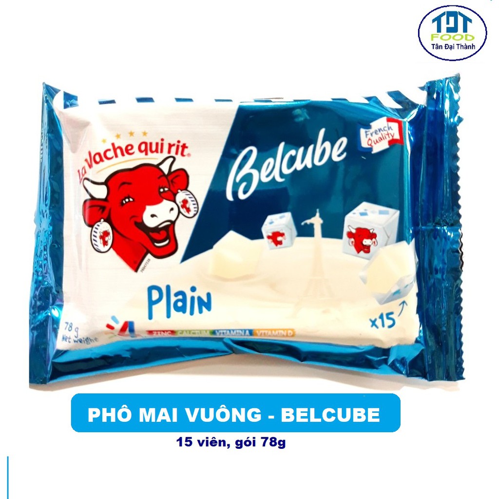 Phô mai vuông Belcube loại 15 viên _La Vache quirit