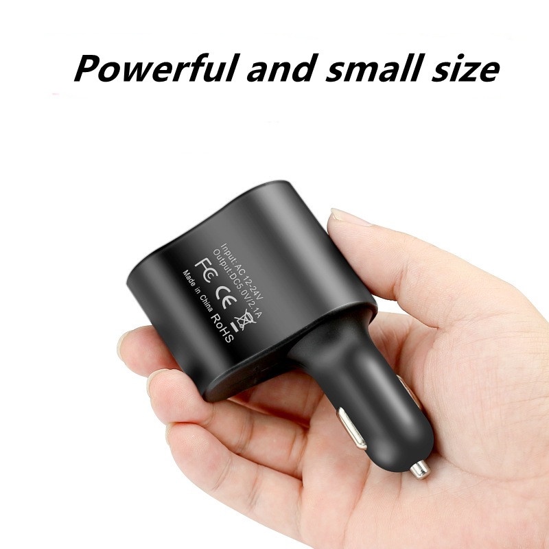 Củ sạc nhanh trên xe hơn SUV 12V / 24V + 2 cổng USB 2.1A