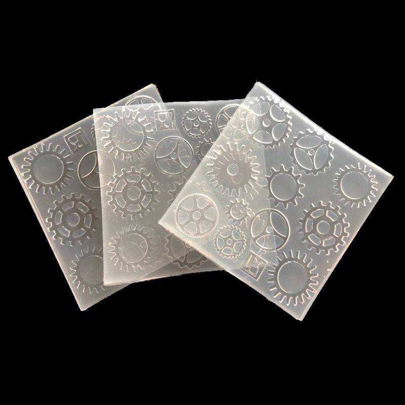 Khuôn Silicon Làm Mặt Trang Sức Hình Bánh Răng Sáng Tạo