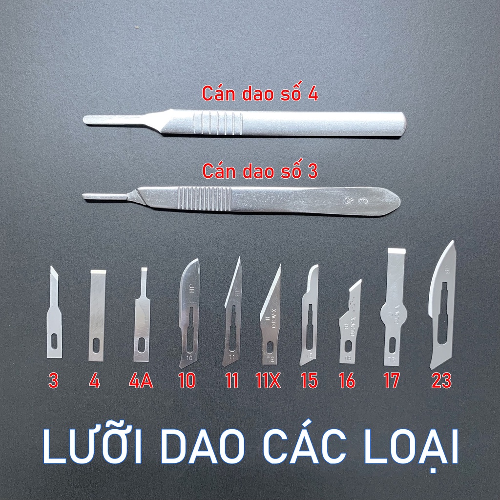 Lưỡi dao mổ số 4,10,11,13,15,16,23