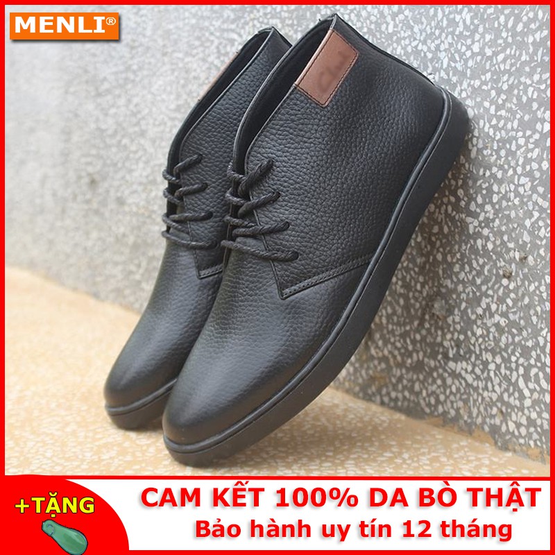 Giày cổ lửng da bò thật MENLI CCSP21 trẻ trung, năng động