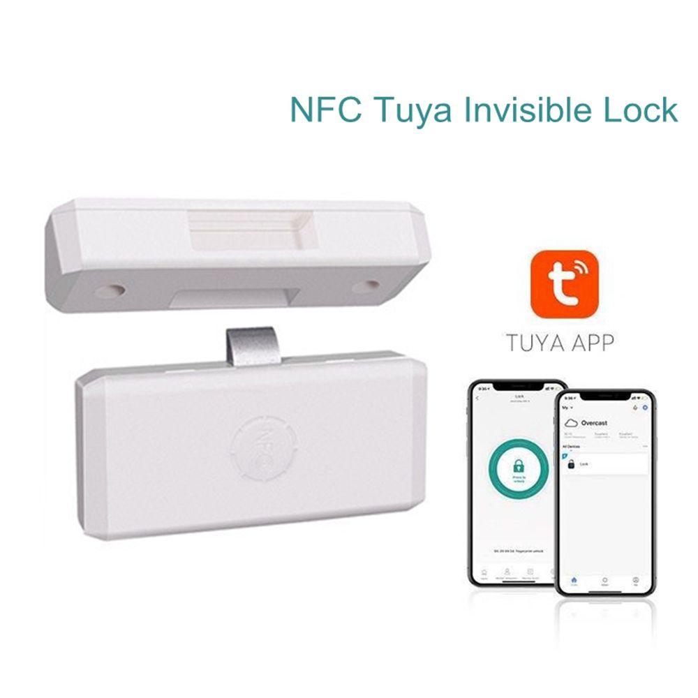 Ổ Khóa Ngăn Kéo Tủ Thông Minh Không Chìa Cảm Biến NFC Kết Nối Bluetooth Chống Trộ