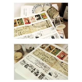 MD - Combo washi tape, sticker và stamp