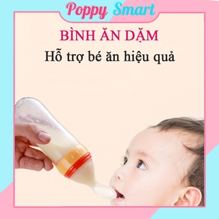 Bình Thìa Silicon, Hỗ Trợ Bé Ăn Dặm Đa Năng An Toàn Cho Bé