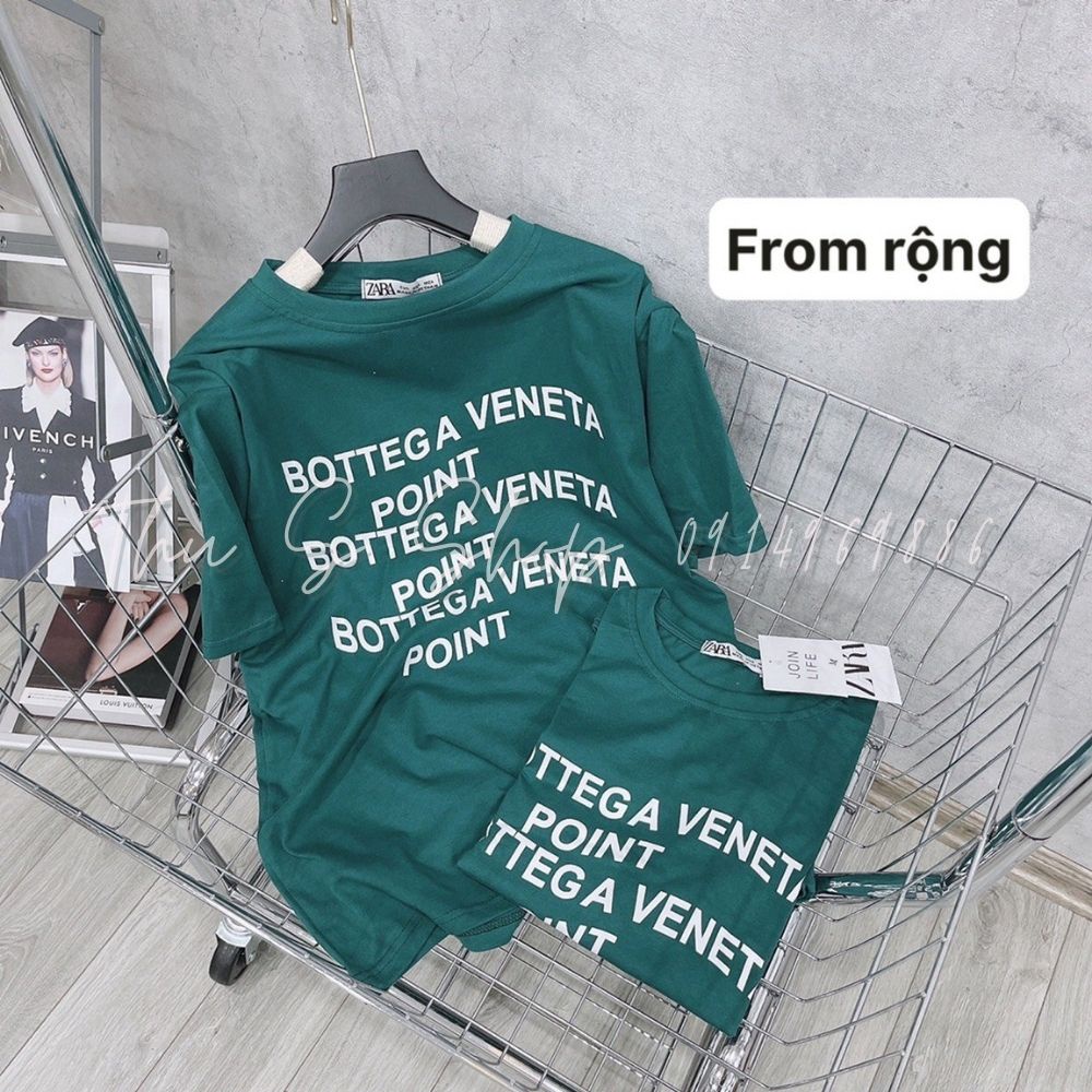 Áo Phông Xanh Hottrend Phong Cách Unisex In Chữ Form Rộng Chất Cotton Mềm Mịn THUS1143