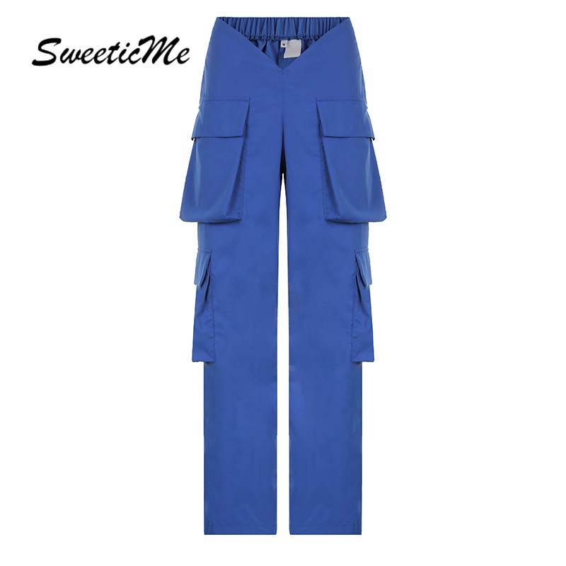 Sweeticme Phụ Nữ Mới Quần Dệt Túi