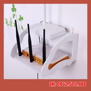 Kệ wifi 2 tầng treo tường mini
