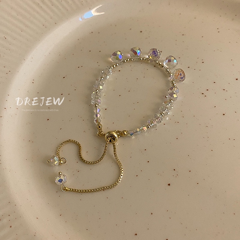 DREJEW Vòng đeo tay đính đá lấp lánh thời trang dành cho nữ