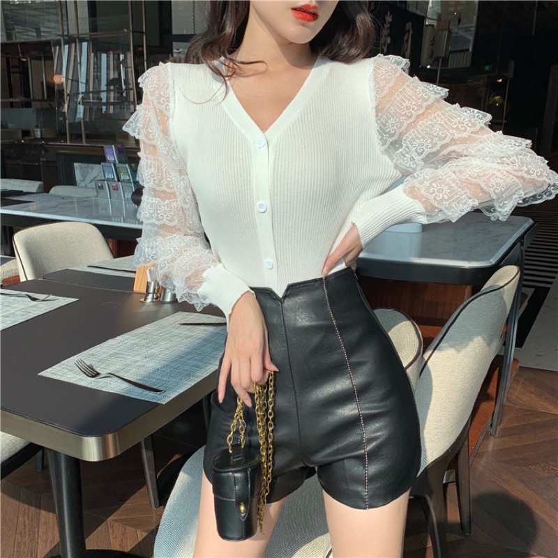 G03. 47007. ÁO LEN KHUY TAY REN