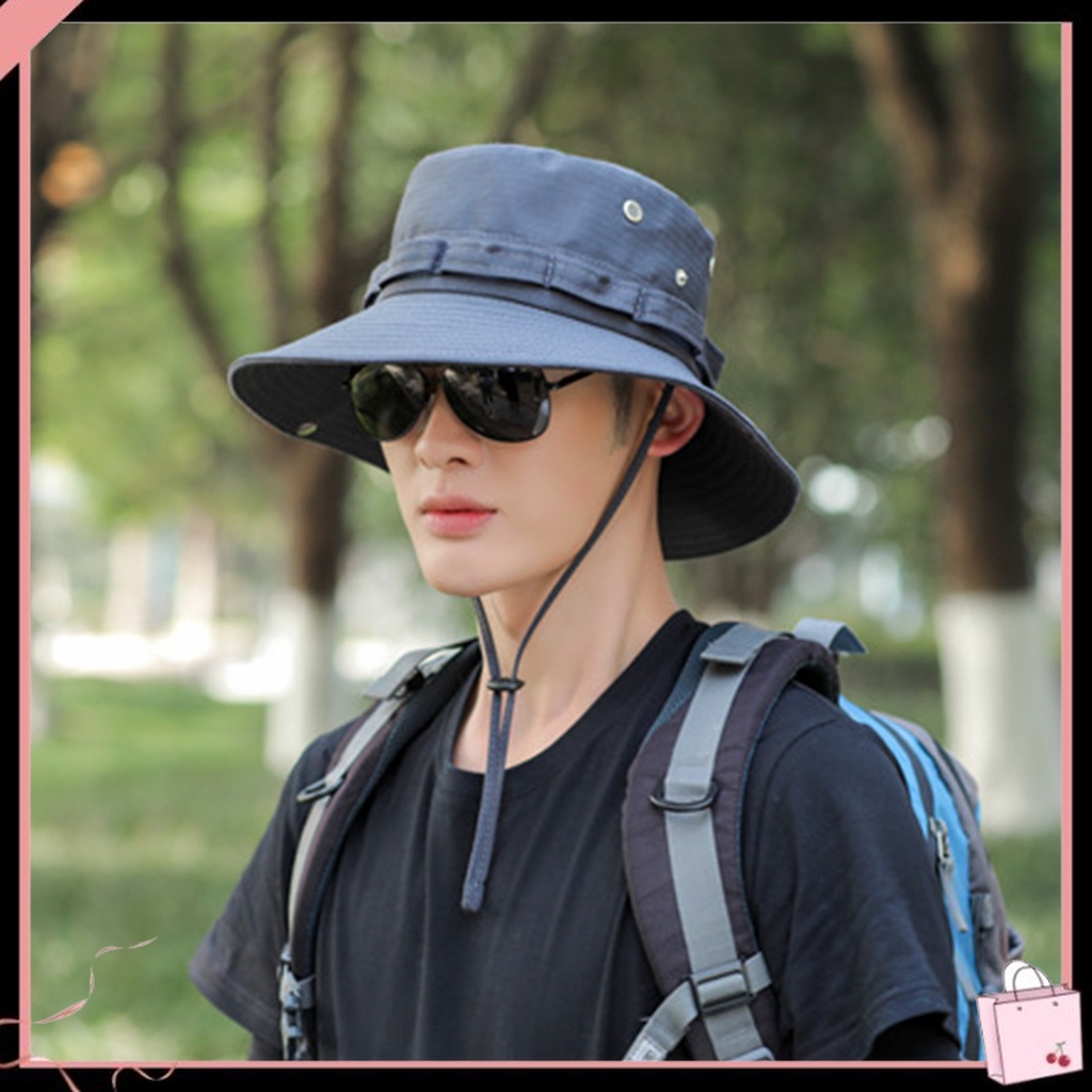 {Soltweter} Mũ Ngư Dân Vành Rộng Màu Trơn Điều Chỉnh Được Đơn Giản Cho Nam Và Nữ Hoạt Động Ngoài