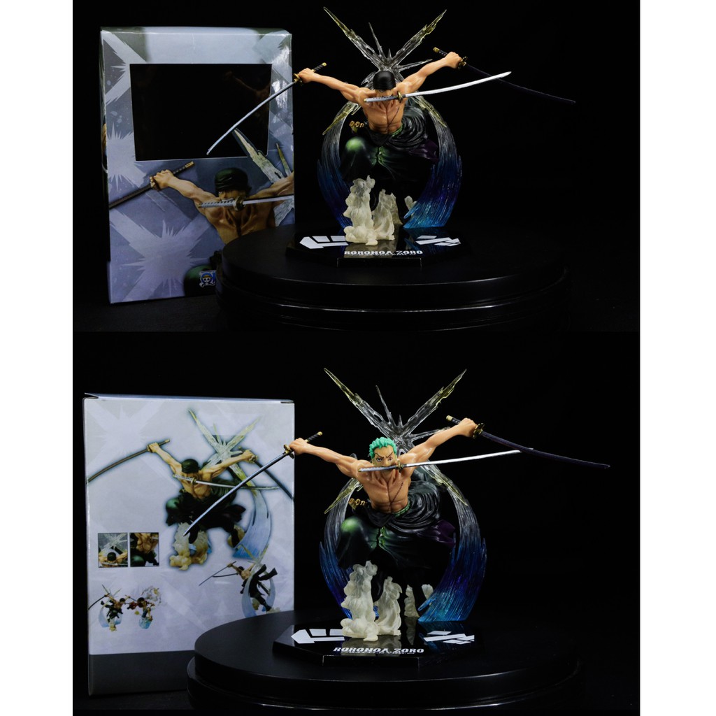 (Sẵn VN) Mô hình nhân vật Zoro cầm 3 kiếm tư thế chiến đấu- One Piece - Truy tìm kho báu hải tặc