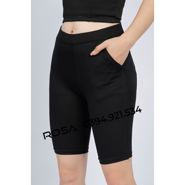 Quần Legging Lửng Nữ Nâng Mông, Legging Ngố chất liệu Cotton Siêu Co Giãn