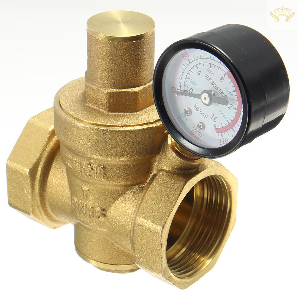 Van Điều Chỉnh Áp Suất Nước DN15 1 / 2 &quot;Bằng Đồng Thau 85 * 63mm