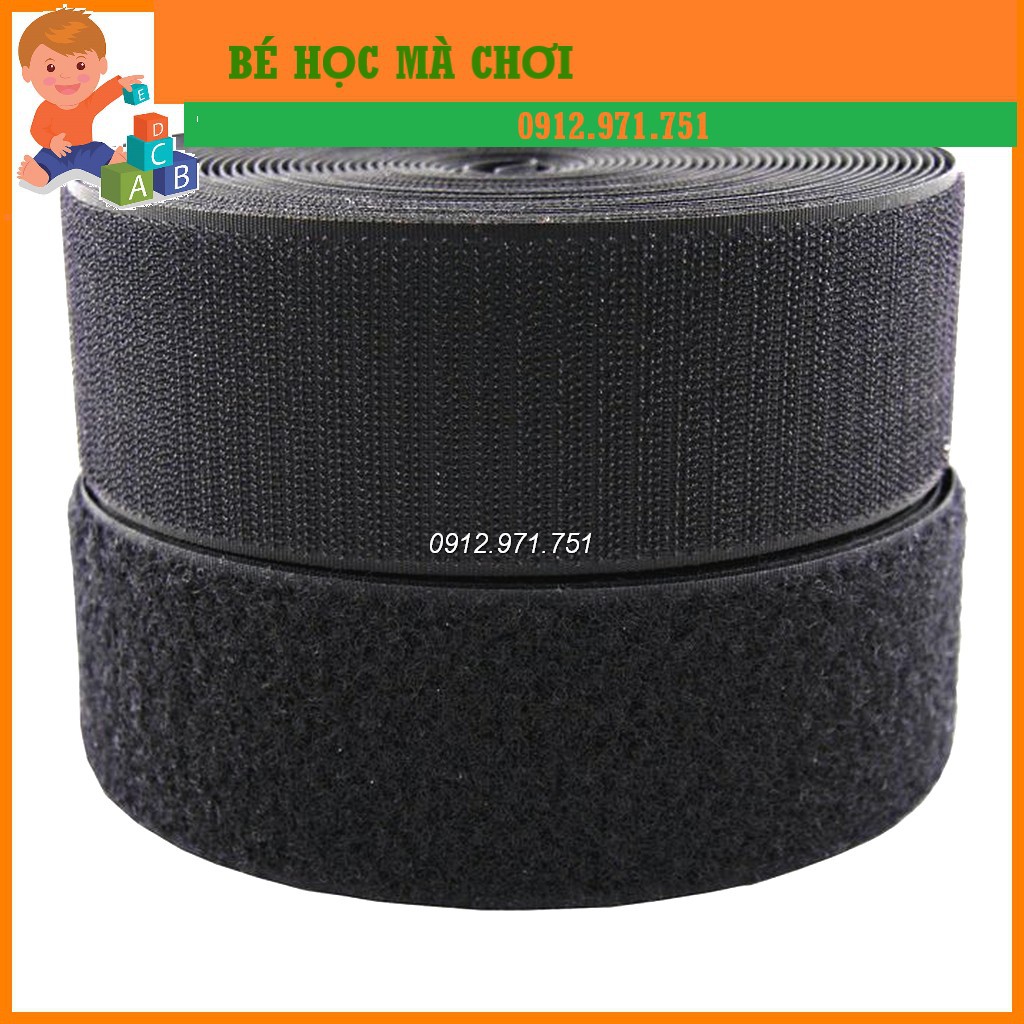 Dán xé / Băng dính gai, khóa nhám HOOK & LOOP không có keo ( rộng 10cm bán lẻ từng mét)