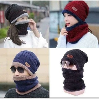 Combo mũ Len khăn ống