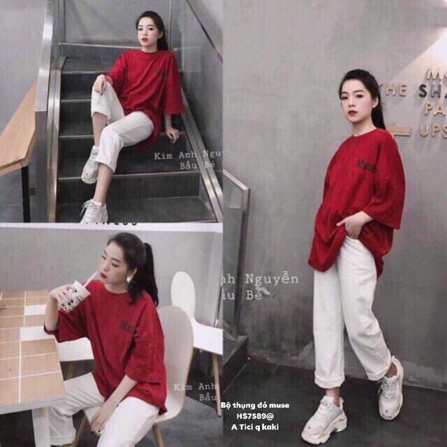 Bộ thụng áo đỏ Muse (HS)
