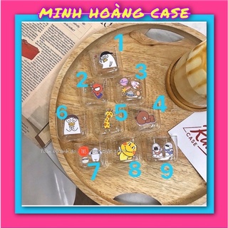 Case Airpod 1/2 trong suốt in hình dễ thương