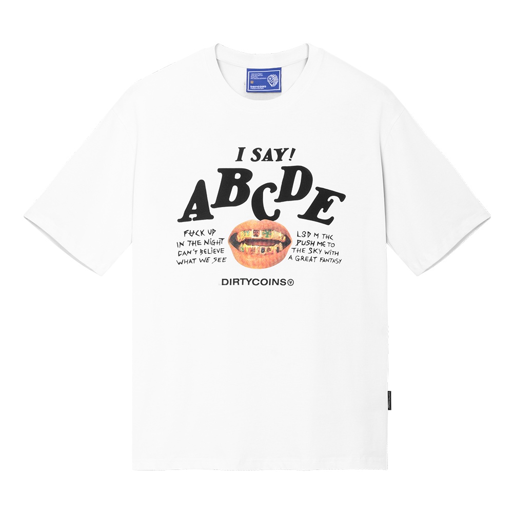 DirtyCoins x LilWuyn Áo thun ABCDE T-Shirt - White