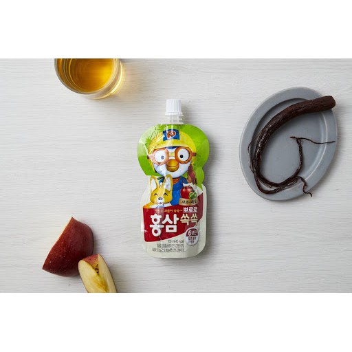 Set 10 túi hồng sâm pororo 3 vị 100ml