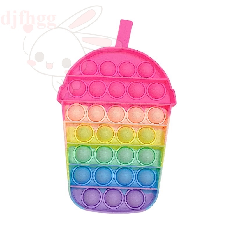 【Giao hàng nhanh】giá rẻ nhất pop it fidget khổng lồ toy Đồ chơi ấn bong bóng màu cầu vồng vui nhộn Giúp Giảm Căng Thẳng Hiệu Quả / Đồ Chơi Bóp Bóng / Hình tròn Màu sắc cầu vồng