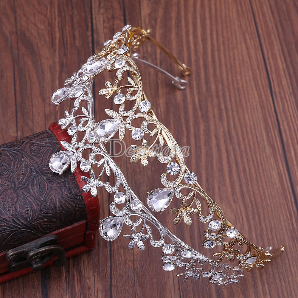 Vương miện đính đá nhân tạo lấp lánh cho nữ