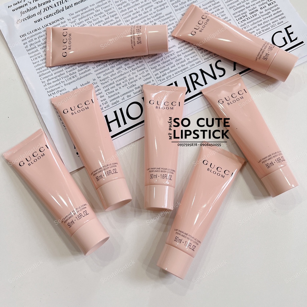 Lotion Dưỡng Thơm Gu Xì Bloom 50ml Mẫu Mới Tuýp Dài