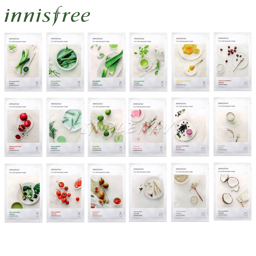 Mặt Nạ Innisfree - Mặt Nạ Giấy Hàn Quốc My Real Squeeze Mask | BigBuy360 - bigbuy360.vn