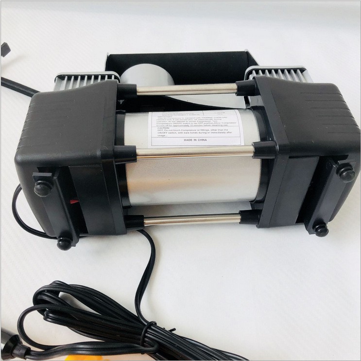 Bơm lốp ô tô 2 xi lanh ngắt tự dộng màn hình led kết hợp đèn pin, máy bơm lốp oto , xe hơi, bán tải, xe tải cỡ nhỏ