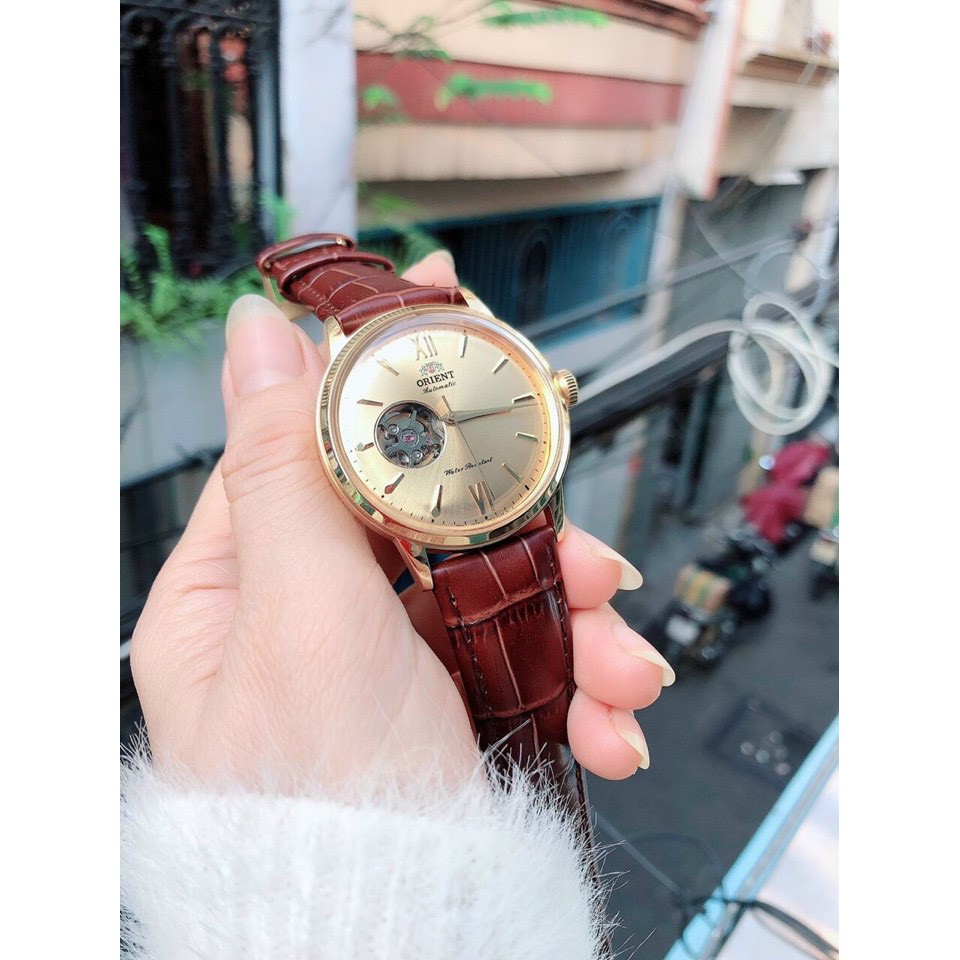 Đồng Hồ Nam Orient Automatic Lộ Cơ , Kính Sapphire , Dây Da, Size 40mm