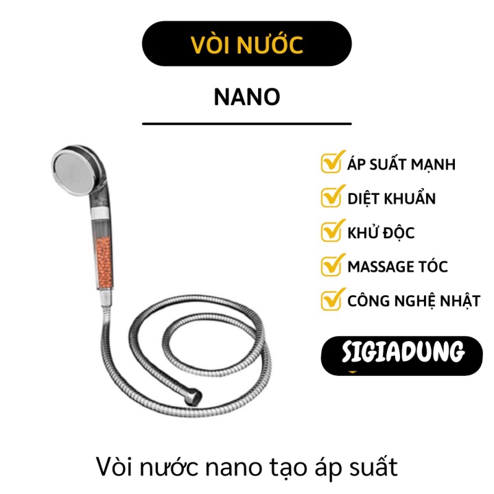 [SGD] Bộ Vòi sẽ tăng áp - Vòi tắm Nano hoa sen tạo áp suất, sử lý công nghệ Nano tiêu diệt mọi vi khuẩn trong nước 2583