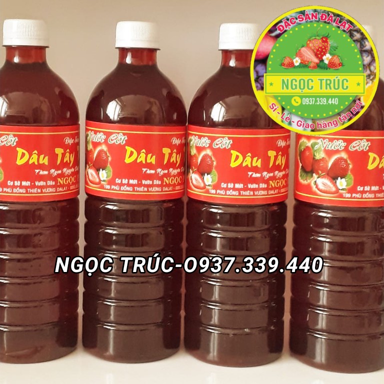 NƯỚC CỐT DÂU TÂY NGUYÊN CHẤT - ĐẶC SẢN ĐÀ LẠT-CHAI 1L