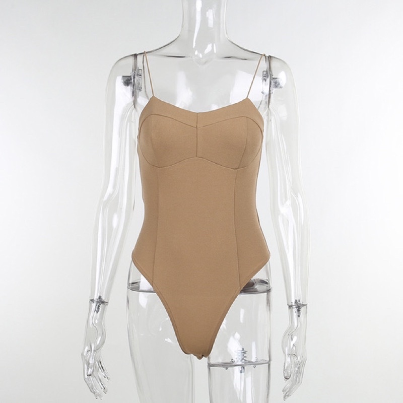 Áo bodysuit trơn 2 dây 3 màu | BigBuy360 - bigbuy360.vn