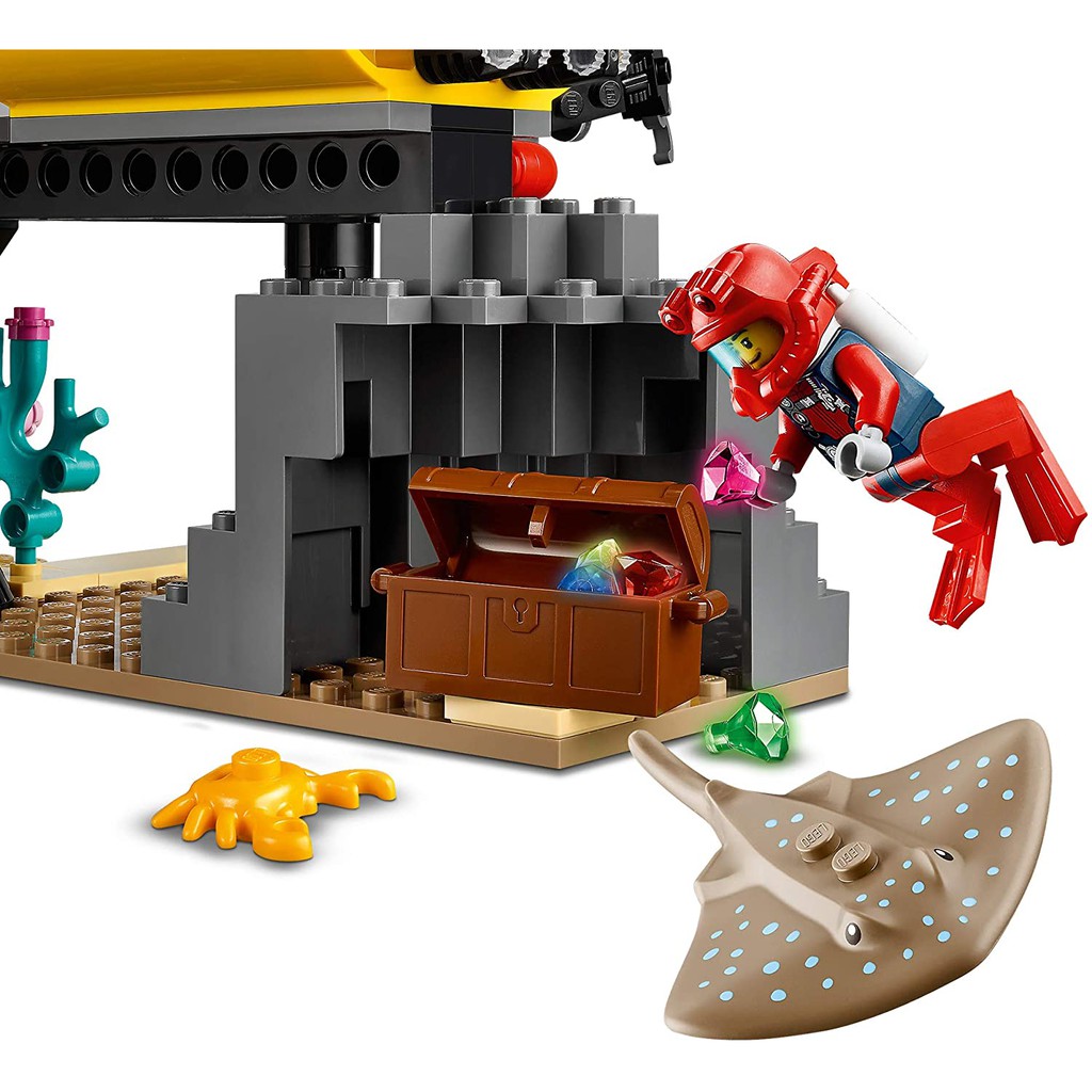 LEGO CITY CHÍNH HÃNG - TRẠM THĂM DÒ DƯỚI ĐẠI DƯƠNG SÂU THẲM - MÃ SP 60265