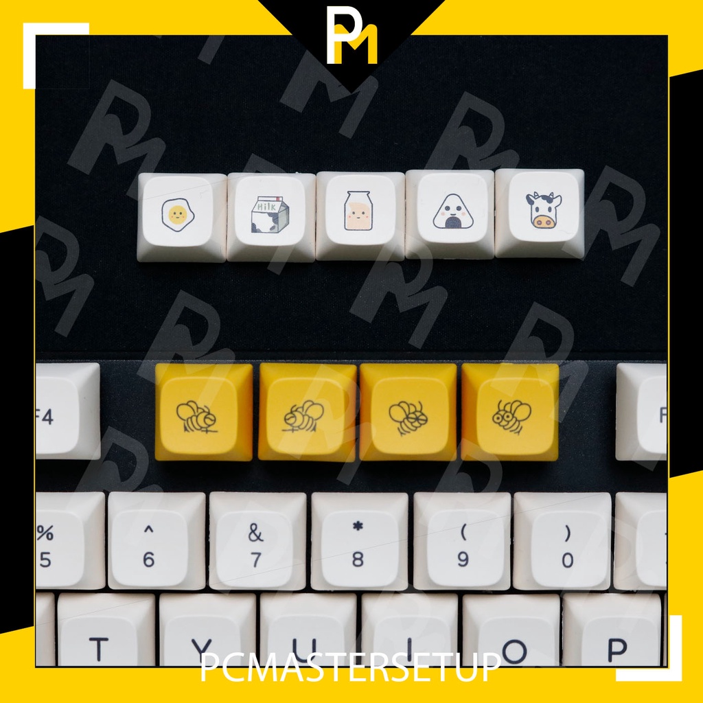 Keycap xda pbt honey milk cao 9.5mm xịn nút cho bàn phím cơ của PCmaster