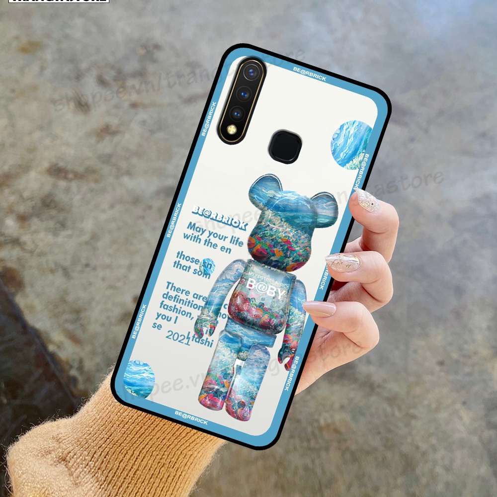 Ốp Vivo Y19 / U3 in hình gấu Bearbrick,Mountain,xanh,đen,đỏ giá rẻ