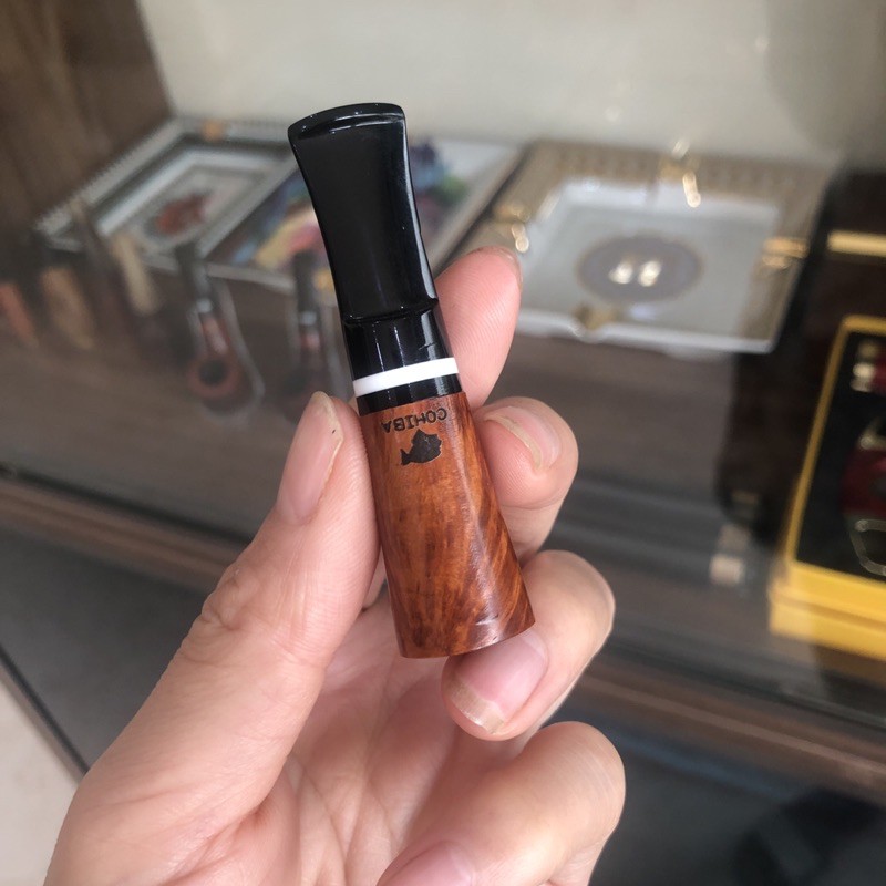 Bắt tóp ci.gar chính hãng Cohiba gỗ thạch lam size mini short