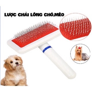 Lược chải lông chấm bi đầu răng lược chó mèo