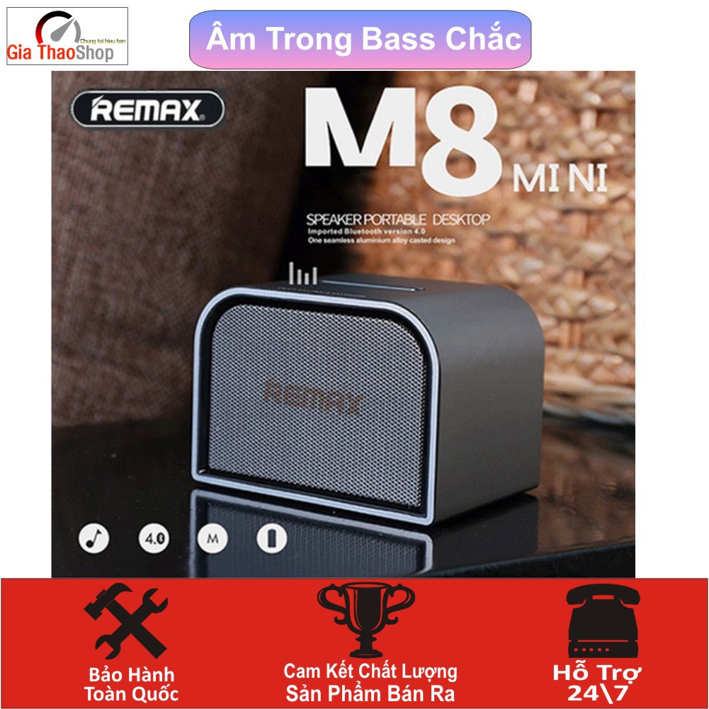 Loa Bluetooth REMAX RM M8 MINI - Ấm Thanh Hay- Bass Chuẩn