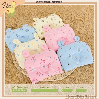 Gối lõm sơ sinh thương hiệu Mipbi chất liệu cotton thiên nhiên cho bé sơ sinh