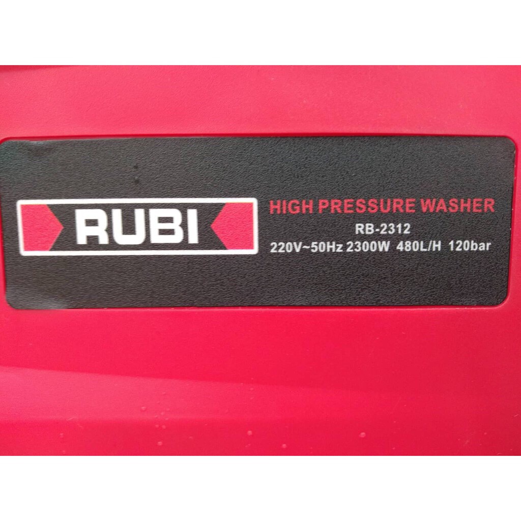 Máy rửa xe Rubi áp lực cao 2300w tặng bình xịt bọt tuyết siêu chất lượng