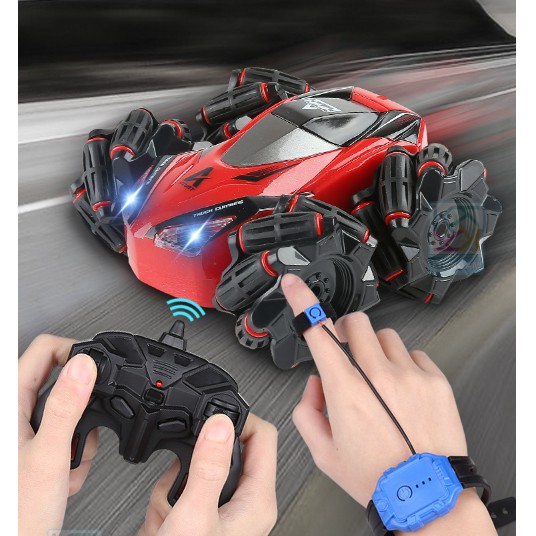 Đồ chơi trẻ em thông minh, Xe leo địa hình cực đỉnh DriftStuntCar Mini điều Khiển Từ Xa bằng cử chỉ tay và remote