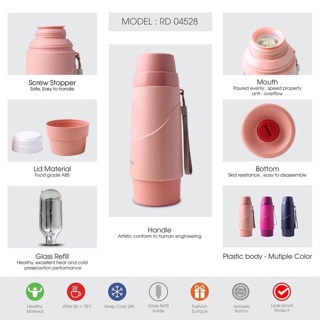 Phích giữ nhiệt Rạng Đông 450ml
