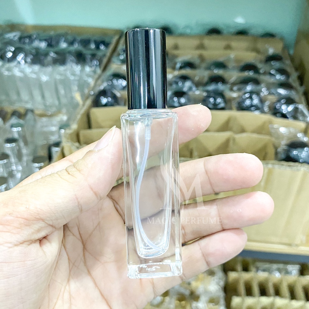 Combo 50-100 chai chiết nước hoa thủy tinh 17ml loại đẹp, không rò rỉ cháy nước dạng phun sương