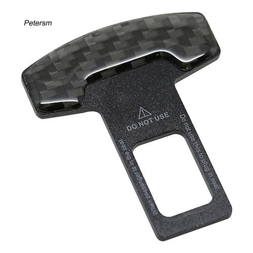 Set 2 chốt khóa dây an toàn sợi cacbon tiện lợi dành cho xe hơi