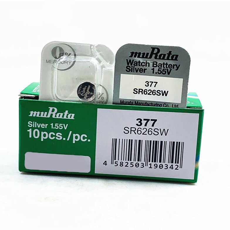 Pin đồng hồ Murata Sony 377 SR626SW dành cho đồng hồ dùng pin 377 / SR626SW / AG4 / LR626W (Loại tốt - Giá 1 viên)