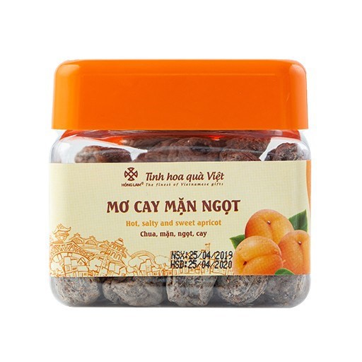 Mơ cay mặn ngọt Hồng Lam Hộp 300gr
