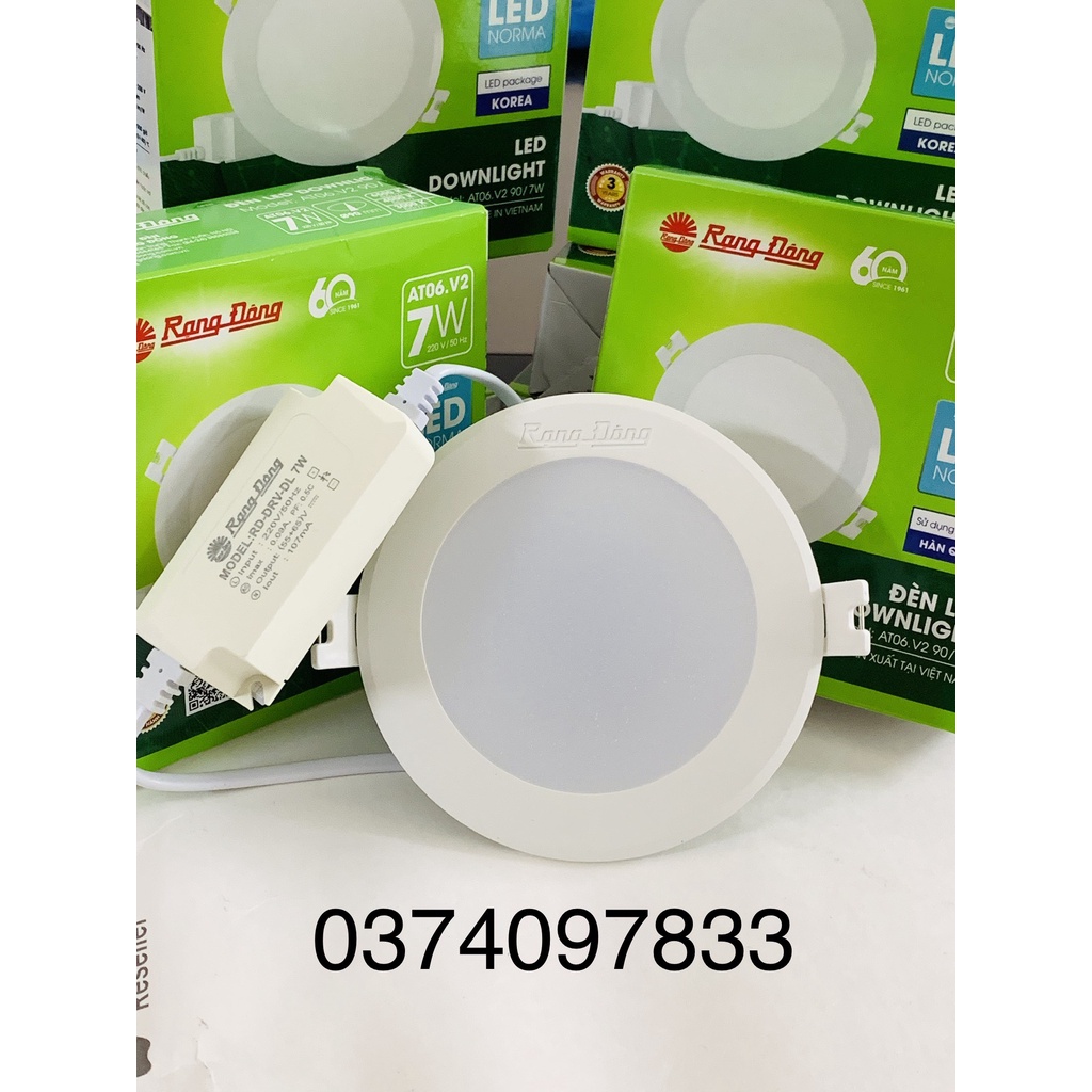 Đèn LED Downlight âm trần 7w/90 Rạng Đông AT06 V2