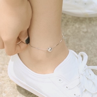 Lắc chân bạc charm mini ball